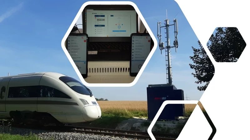 FRMCS Erprobungsprojekt realisiert erste Ende-zu-Ende Übertragung mit 5G im Digitalen Testfeld Bahn im Erzgebirge